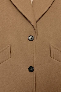 OVERSIZE WOOL BLEND COAT ZW COLLECTION LIMITED EDITION