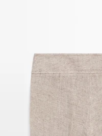 Linen melange capris