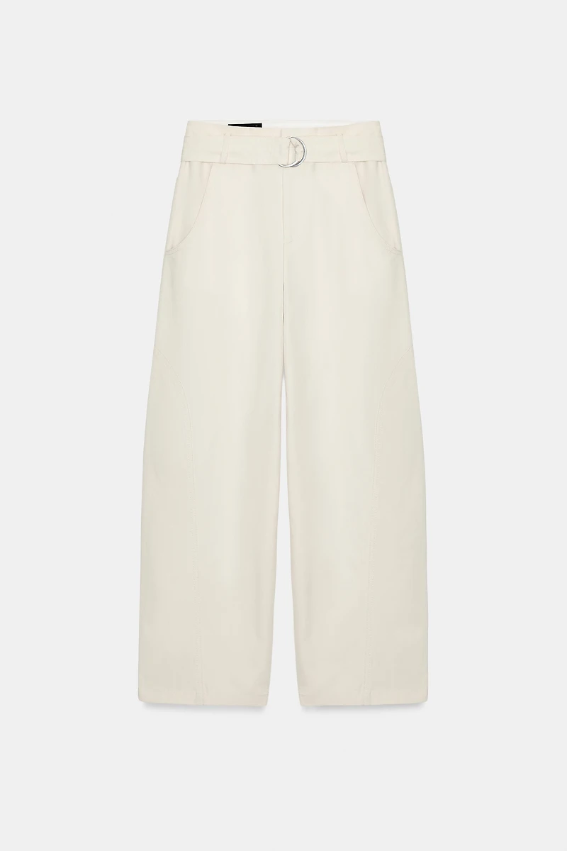 BELTED BAGGY PANTS