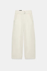 BELTED BAGGY PANTS
