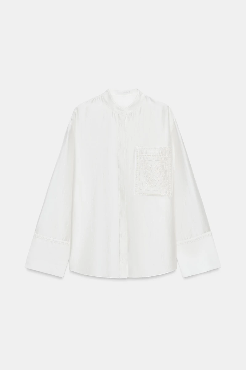 CHEMISE POCHE BRODÉE ZW COLLECTION