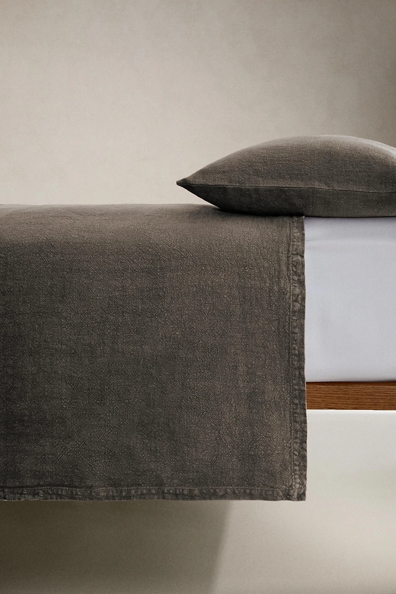 WASHED LINEN BEDSPREAD (400 GxM²)