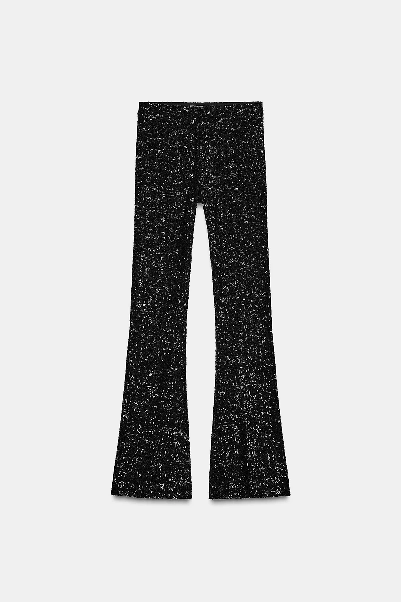 FLARE SEQUIN LEGGINGS