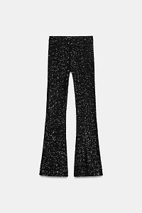 FLARE SEQUIN LEGGINGS