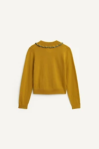 100% WOOL PETER PAN COLLAR JUMPER LIMITED EDITION