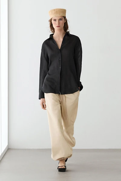 Flowing 100% ramie shirt