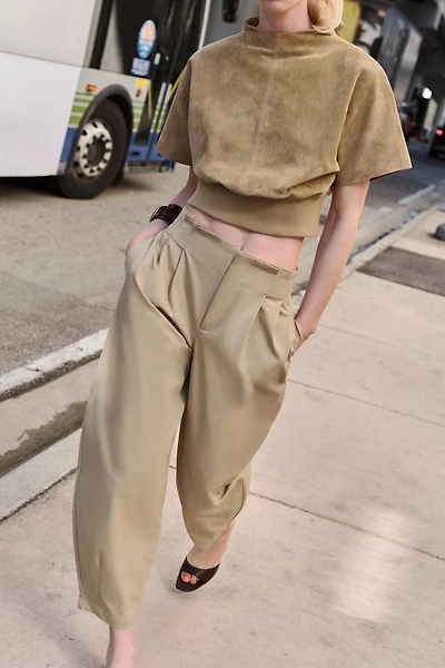 100% SUEDE LEATHER TOP