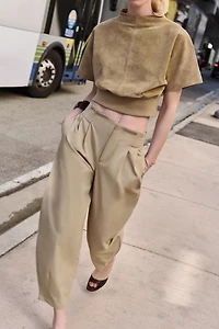 100% SUEDE LEATHER TOP