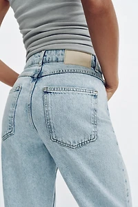 Z1975 HIGH-WAISTED CRISS-CROSS WAIST STRAIGHT JEANS