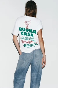 TEXT PRINT T-SHIRT