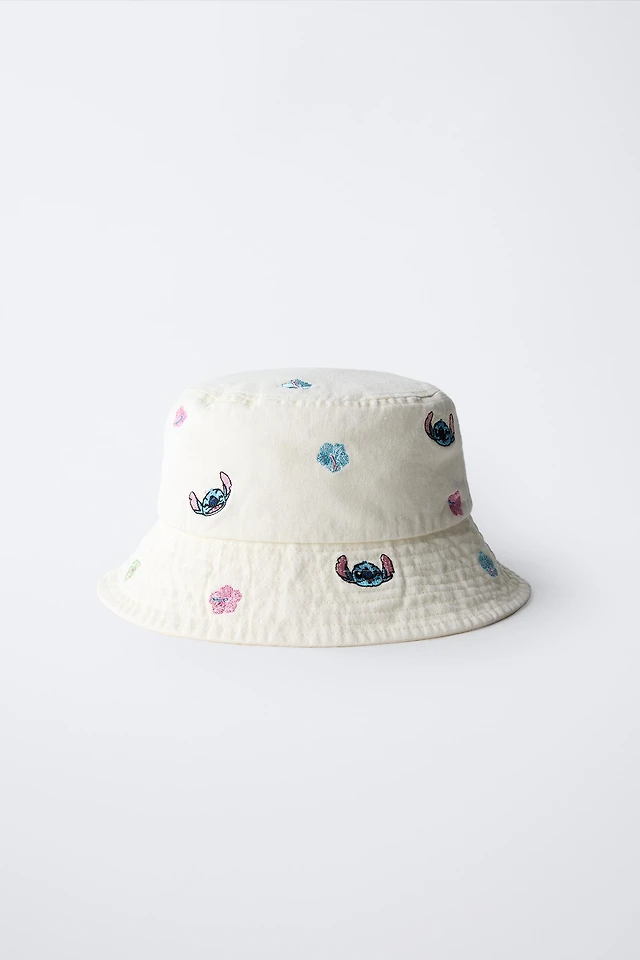 Zara STRIPED HEART EMBROIDERED BUCKET HAT | Place Rosemère display picture 3