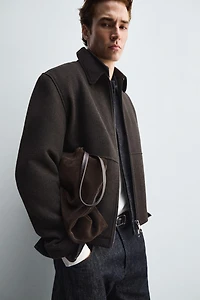 ZIPPERED TEXTURED JACKET