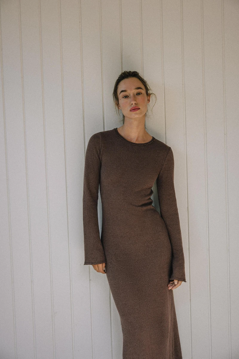 ROBE LONGUE TEXTURÉE