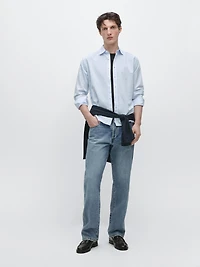 Chemise regular fit en lin