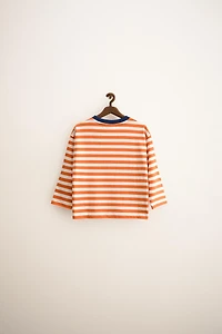 ZARA TIMELESS - STRIPED TOP WITH TRIM