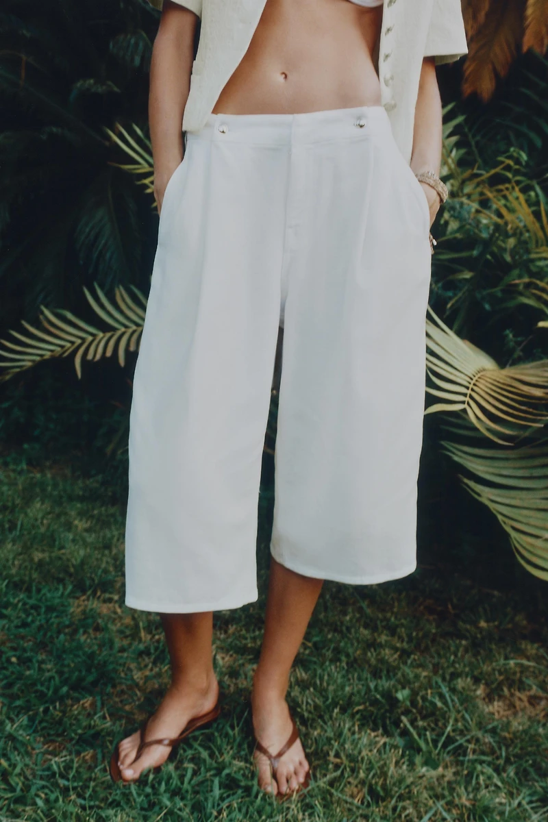 Z1975 DENIM LONG BUTTON SHORTS