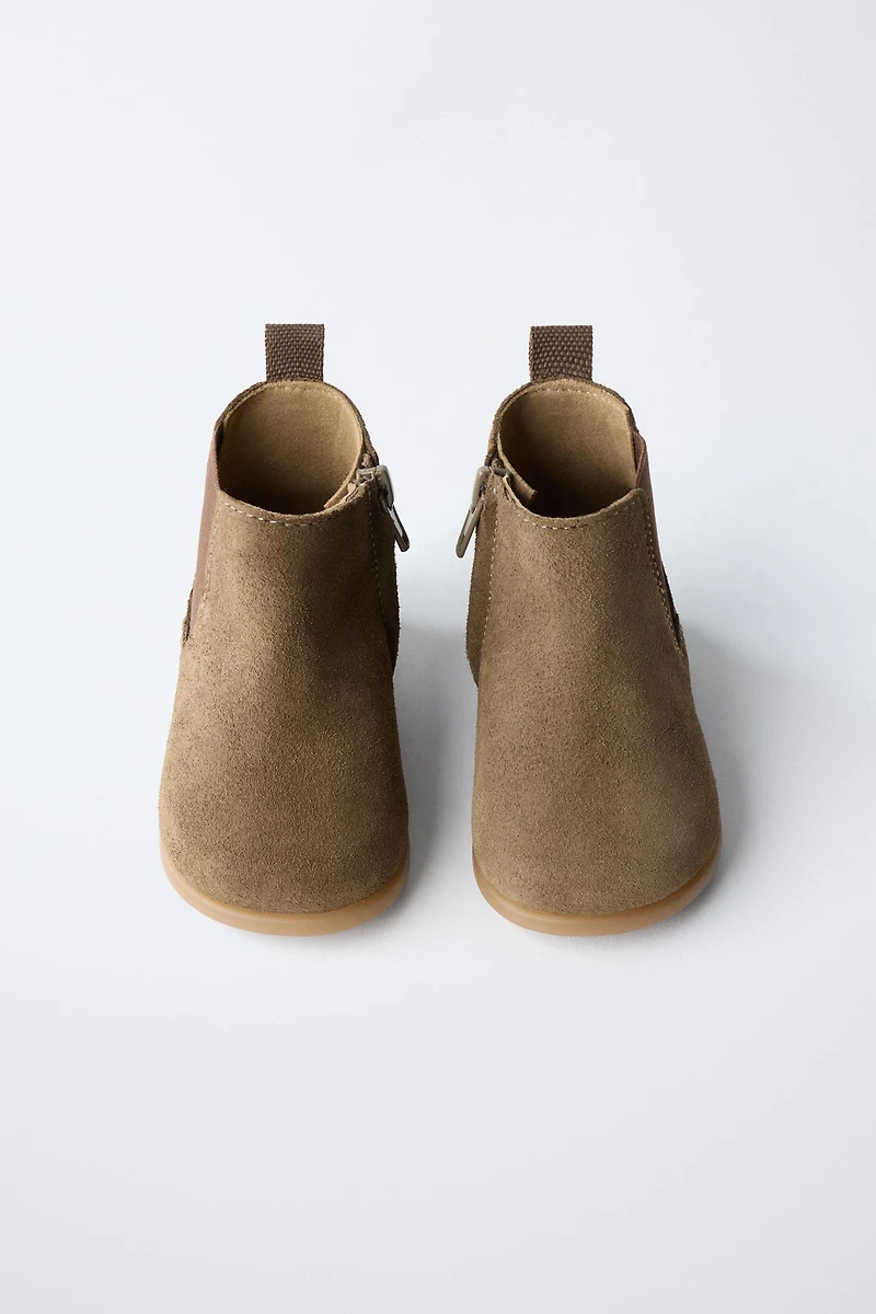 BOTTES EN CROÛTE DE CUIR BAREFOOT