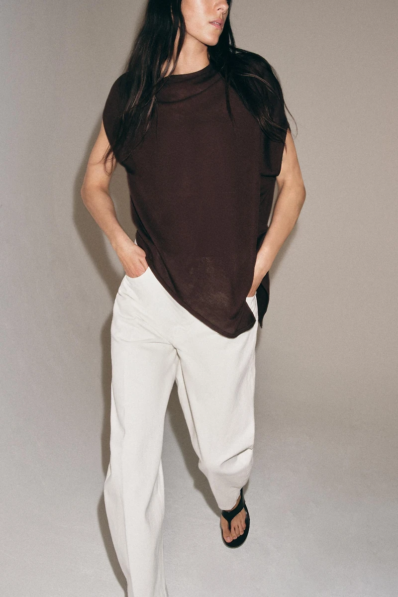 ASYMMETRIC KNIT JUMPER