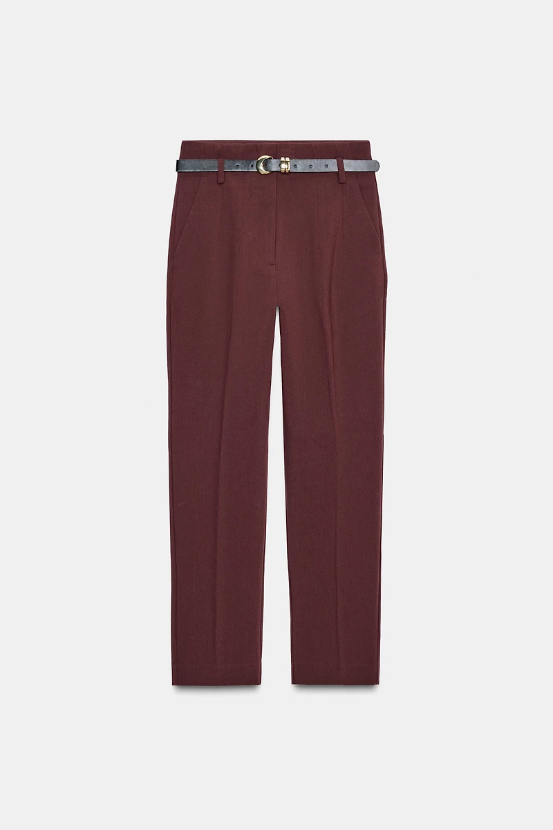PANTALON TAILLE HAUTE CEINTURE