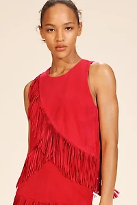 LIMITED EDITION SUEDE FRINGE TOP