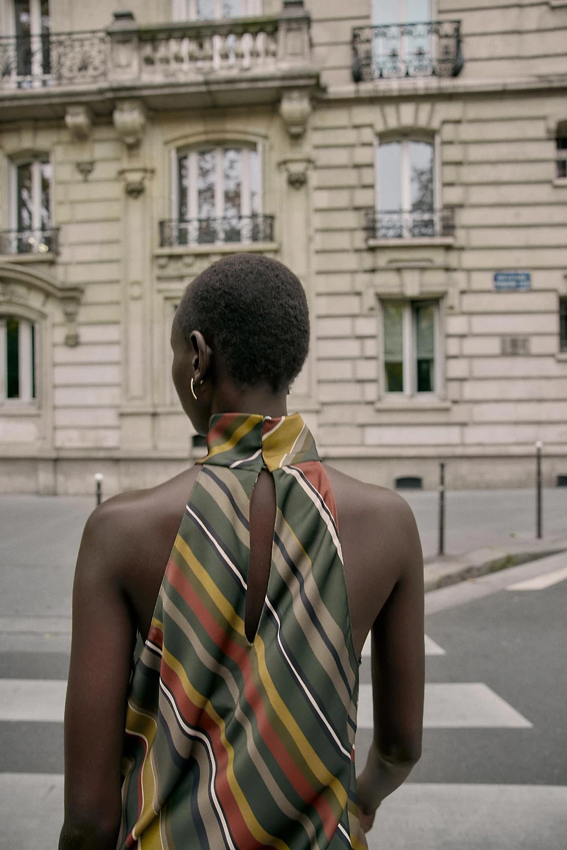 ASYMMETRIC STRIPED TOP