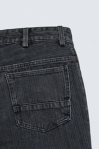 TEXTURE STRIPED JEANS