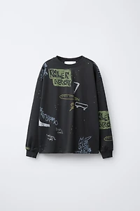 GRAFFITI PRINT T-SHIRT