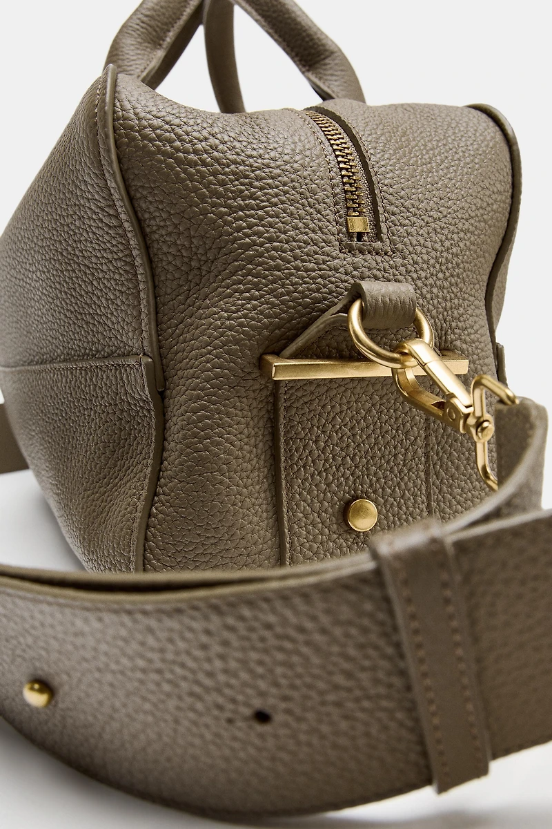 EXTENDED LEATHER BOWLING BAG