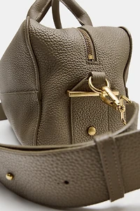 EXTENDED LEATHER BOWLING BAG