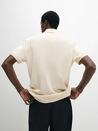 Short sleeve cotton polo shirt