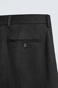 PANTALON DE COSTUME EN TWILL 100 % LIN AARON LEVINE X ZARA
