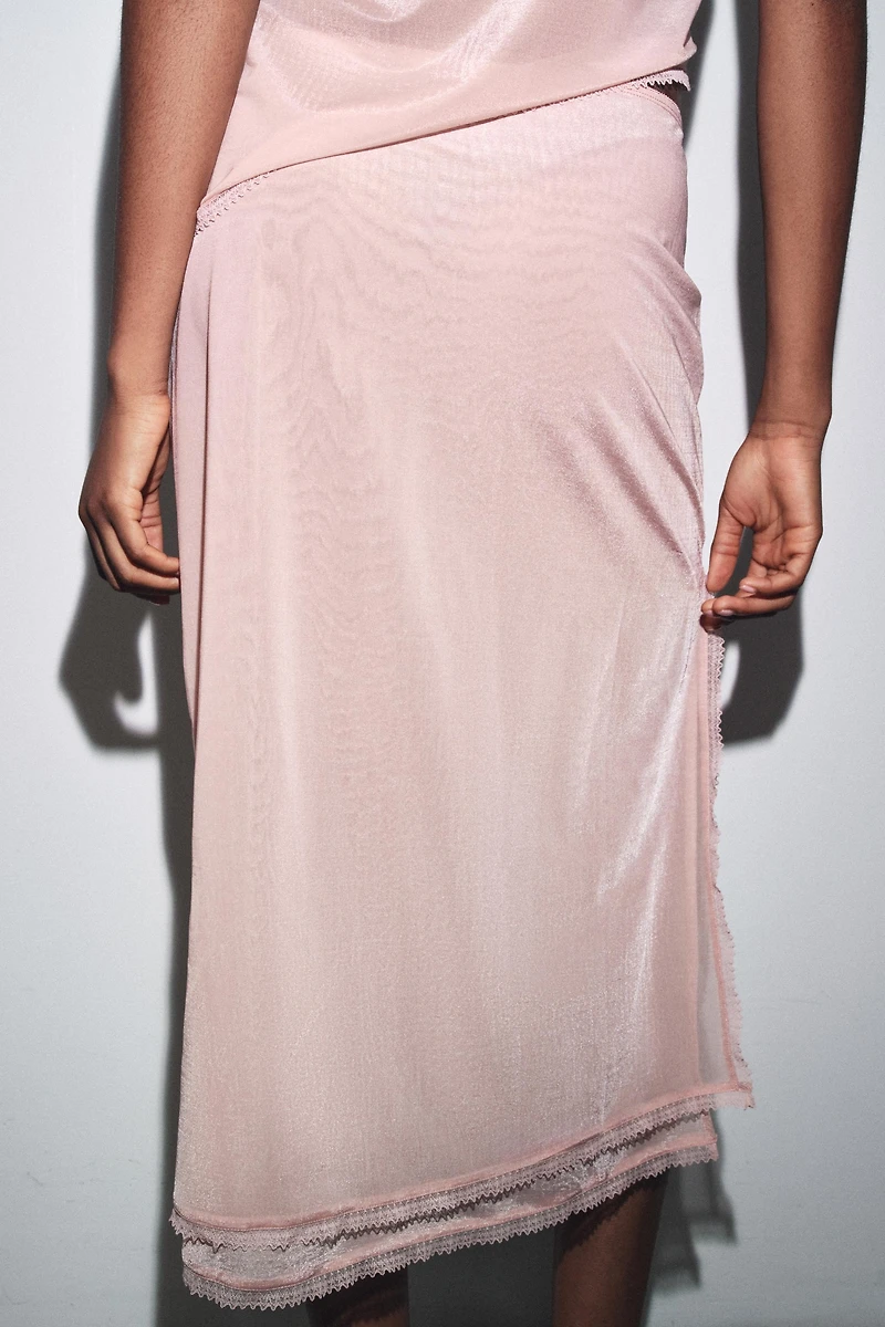 ORGANZA MIDI SKIRT