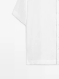 Chemise manches courtes 100 % lin