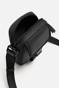 RUBBERIZED CROSSBODY BAG