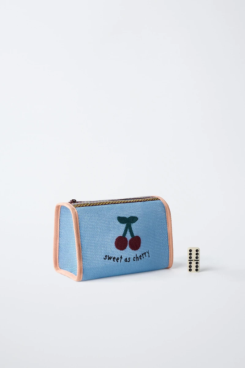 CHERRY TOILETRY BAG