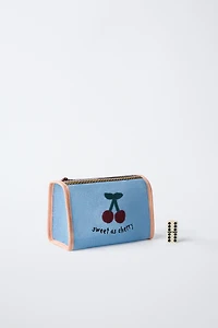 CHERRY TOILETRY BAG