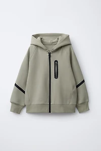 SPORTY INTERLOCK HOODIE