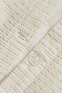 STRIPED SATEEN DUVET COVER (300 THREAD COUNT)