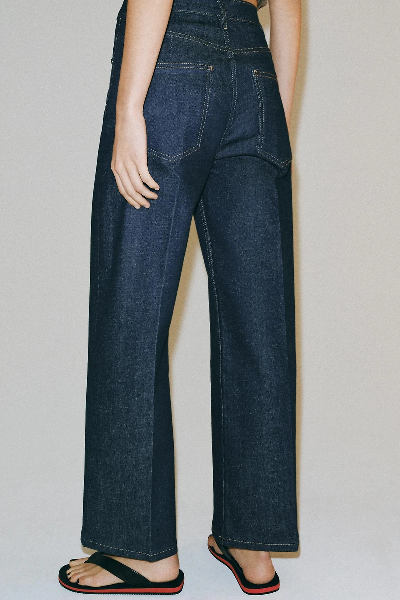 ZW COLLECTION WIDE LEG HIGH-RISE JEANS