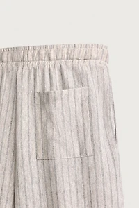 STRIPED RELAXED FIT PANTS