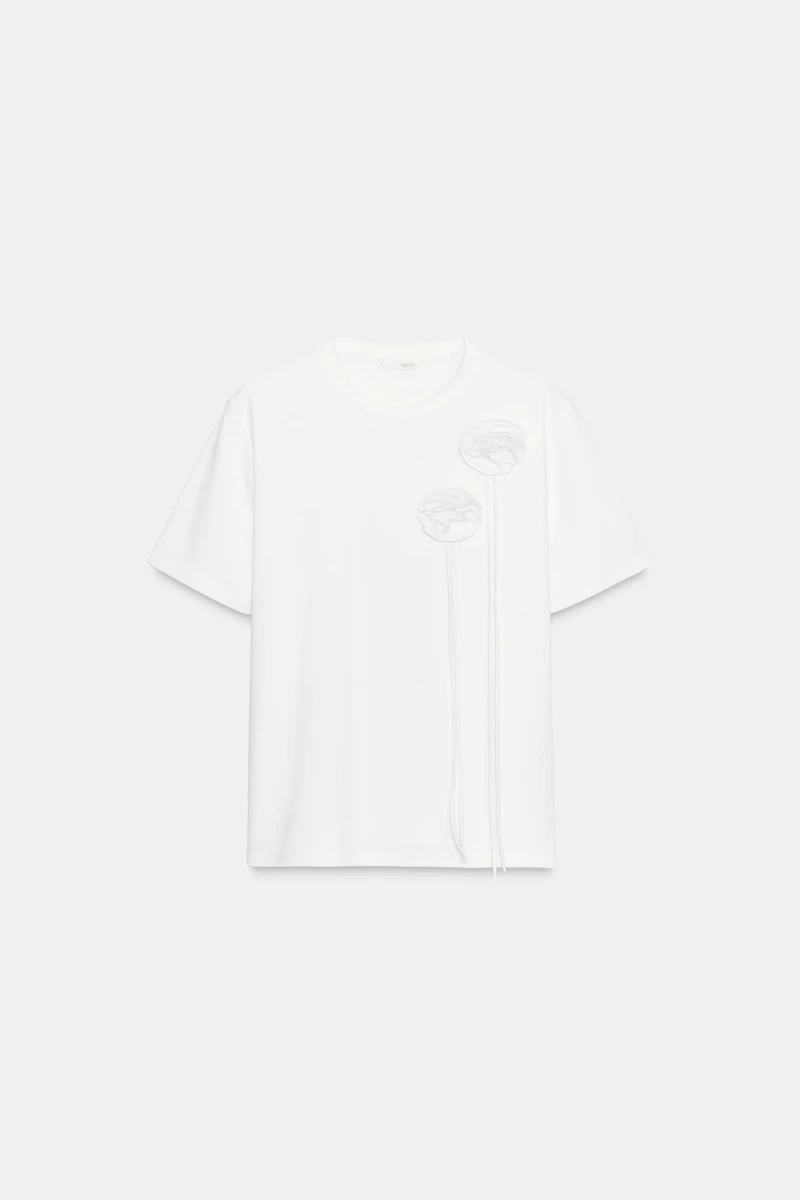 VOLUMINOUS FLORAL T-SHIRT