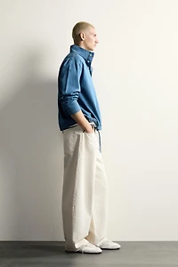 CHEMISE POLO EN DENIM LÉGER DÉLAVÉ