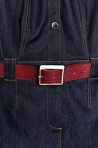 ROBE COURTE EN JEAN Z1975 AVEC CEINTURE