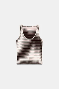STRIPED SLEEVELESS TOP