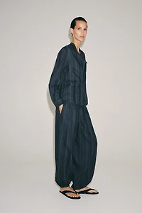 ZW COLLECTION STRIPED BLOOMER PANTS