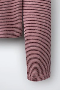 STRIPED PRINT T-SHIRT