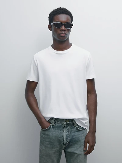 T-shirt 100 % coton mercerisé