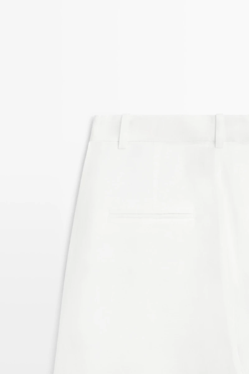 Pantalon fluide à coutures lin