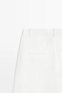 Pantalon fluide à coutures lin