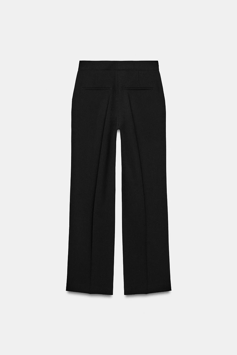 HIGH-WAISTED STRAIGHT LEG PANTS